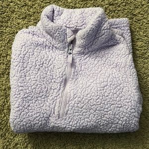 girl size late fuzzy sweater